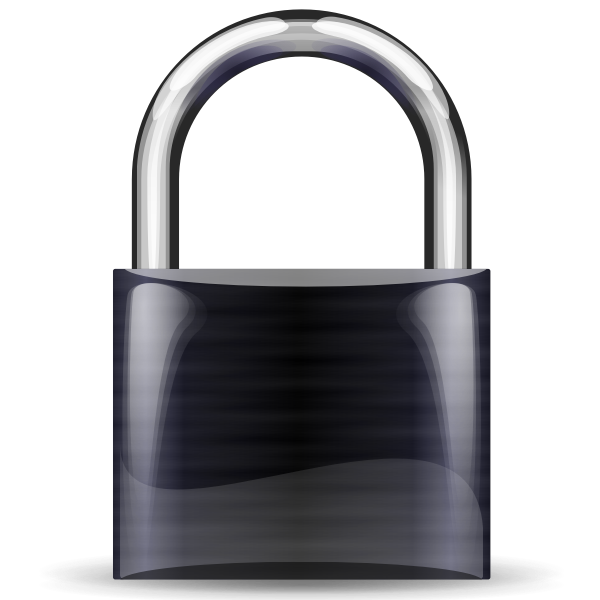 SVG Vector image of locked padlock