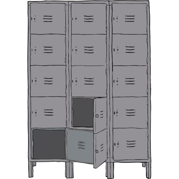 SVG Vector image of lockers