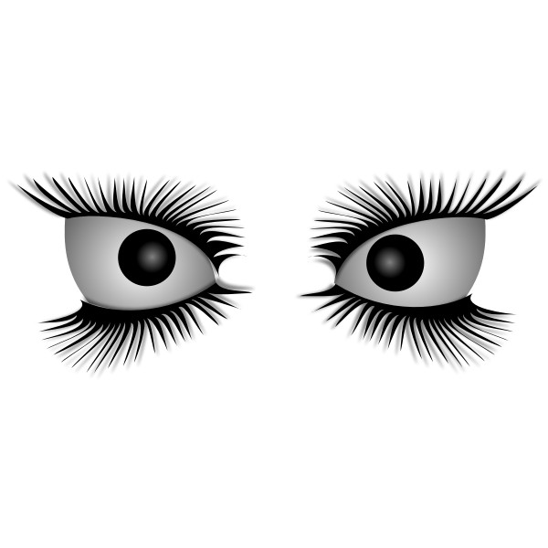 SVG Vector image of mad eyes