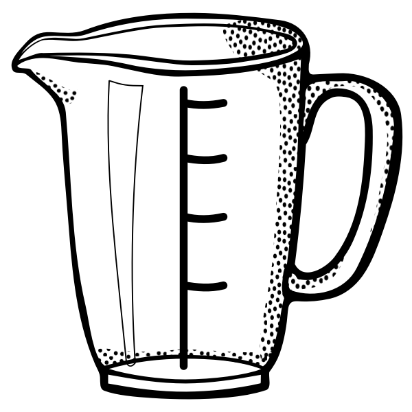 SVG Vector image of measuring cup line art