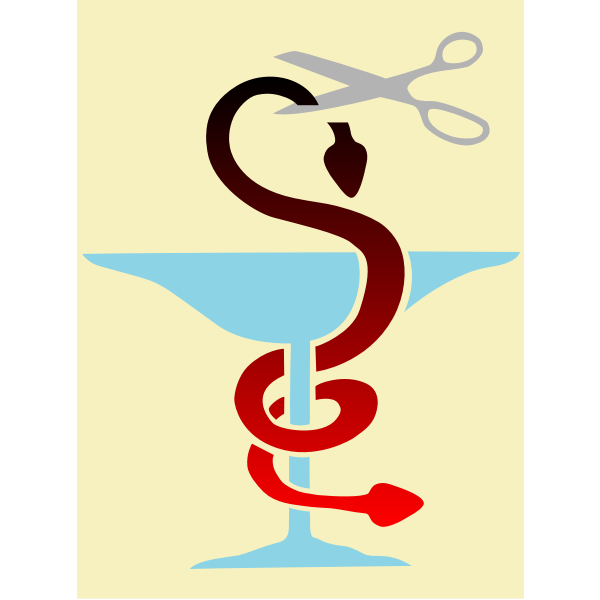 SVG Vector image of medical caduceus