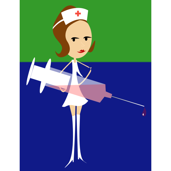 SVG Vector image of medical nurse