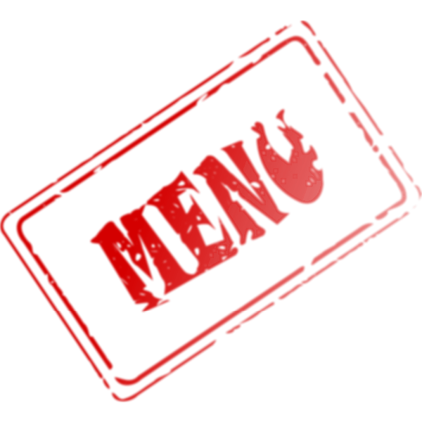 SVG Vector image of menu stamp