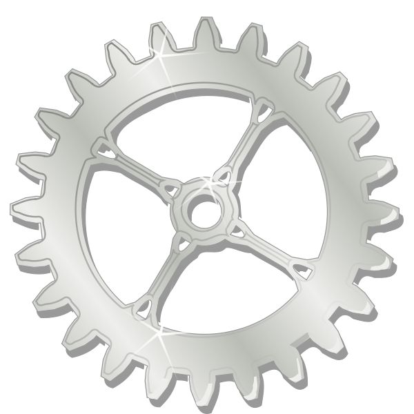 SVG Vector image of metal steampunk
