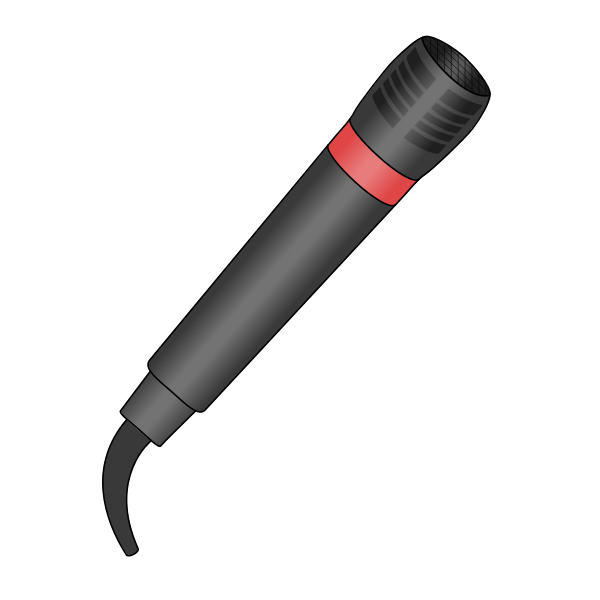 SVG Vector image of microphone