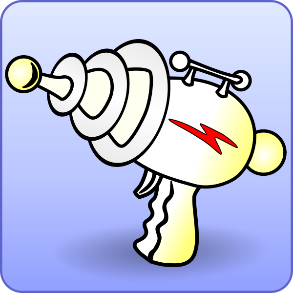 SVG Vector image of minimalistic ray gun