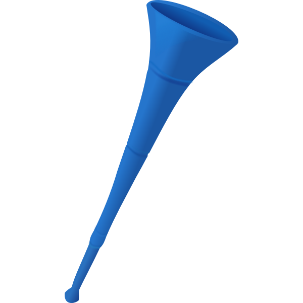 SVG Vector image of modern plastic vuvuzela