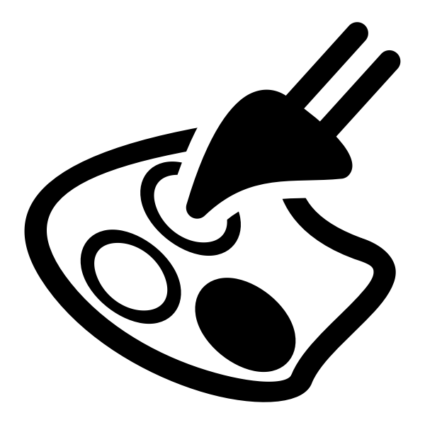 SVG Vector image of mono palette lineart