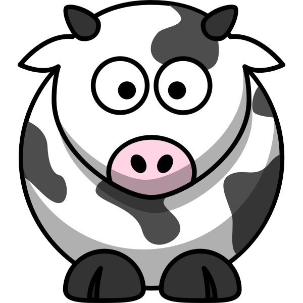SVG Vector image of moo cow