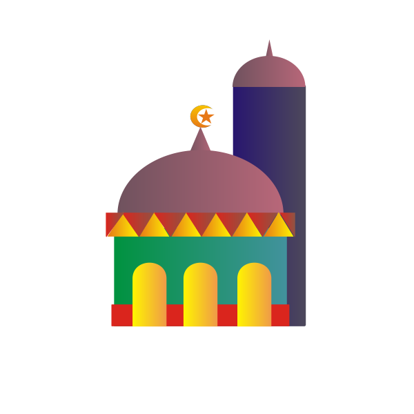 SVG Vector image of mosque