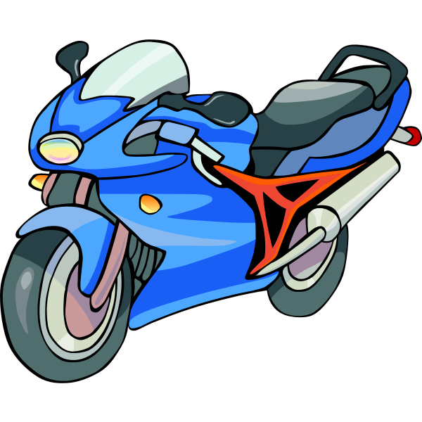 SVG Vector image of motorcycle clipart