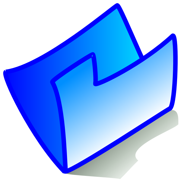 SVG Vector image of my computer blue folder icon
