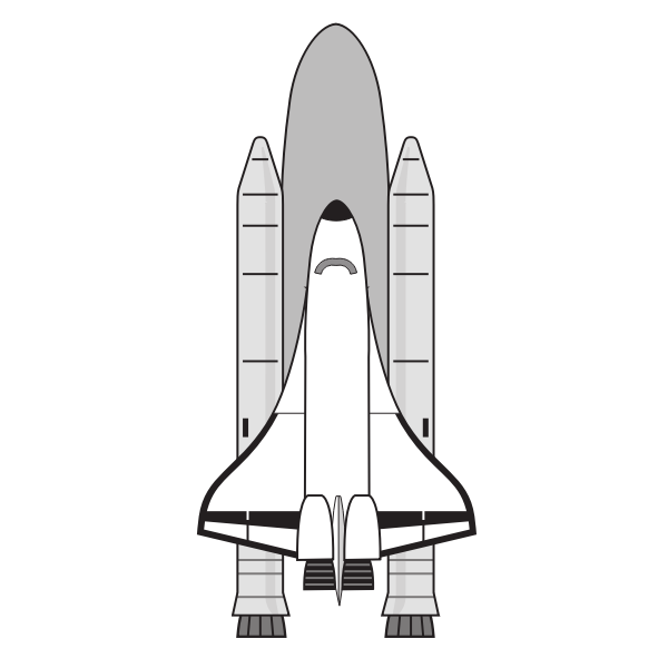 SVG Vector image of NASA space shuttle