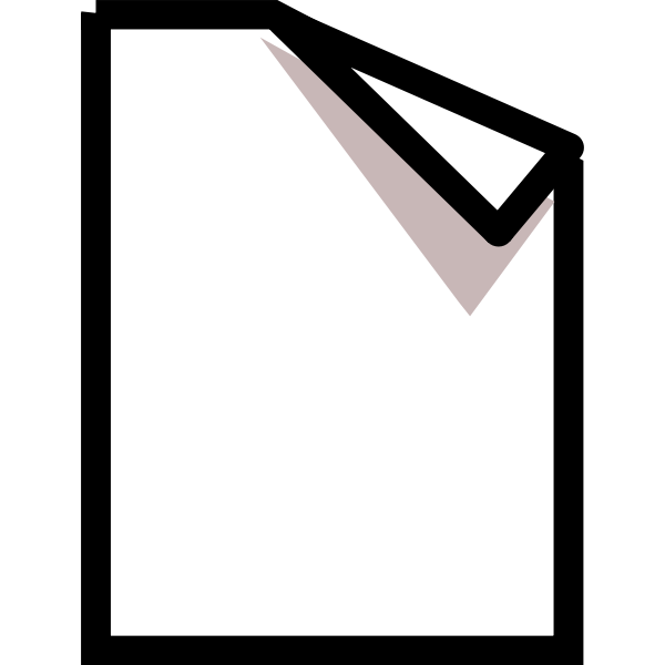 SVG Vector image of new page symbol