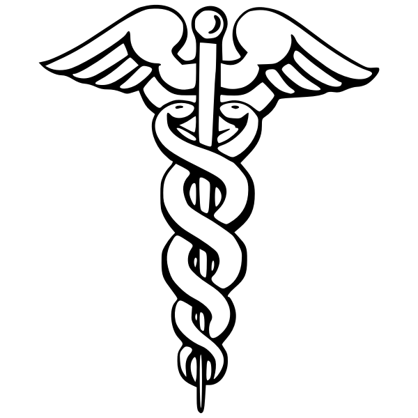 SVG Vector image of of caduceus