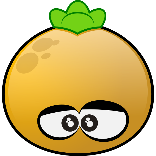 SVG Vector image of Orange fruit