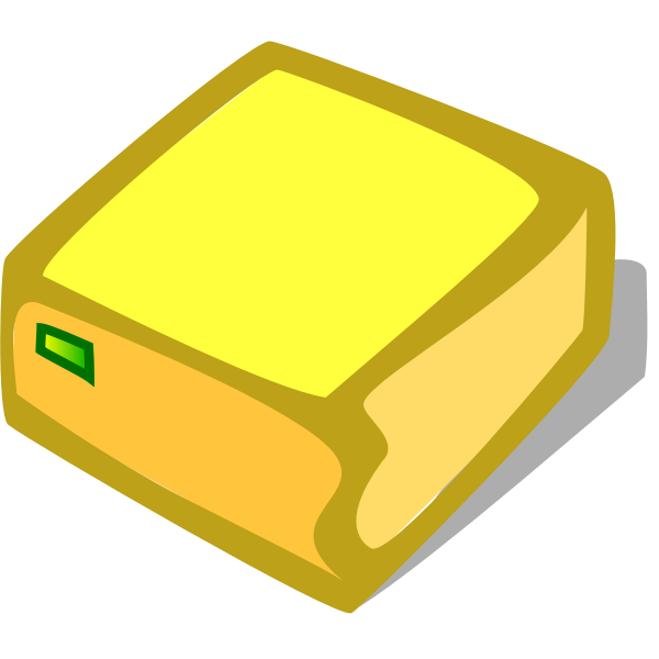 SVG Vector image of orange hard disk drive icon