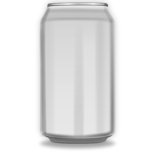 SVG Vector image of orange soda can