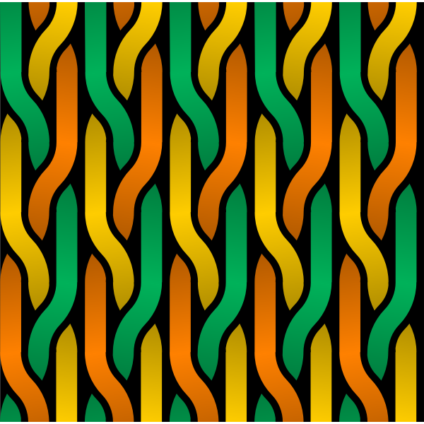 SVG Vector image of orange yellow and green tressed lines