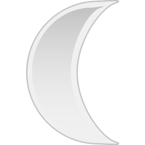 SVG Vector image of pastel colored moon sign