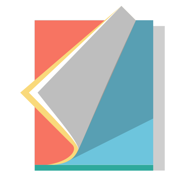 SVG Vector image of pastel colored notebook