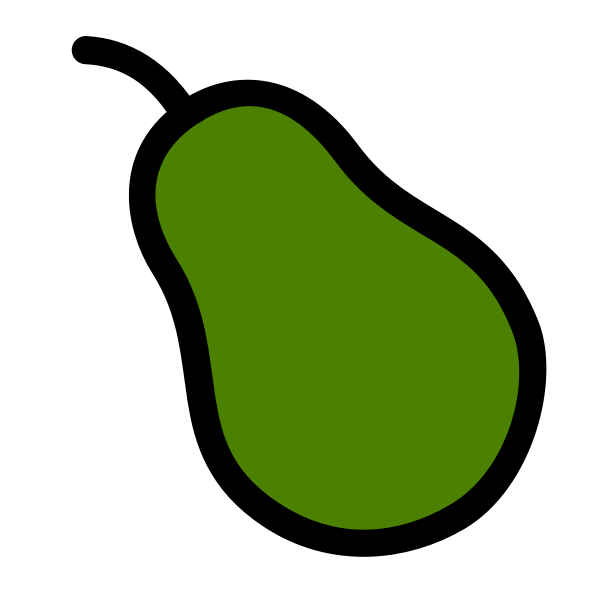 SVG Vector image of pear fruit icon
