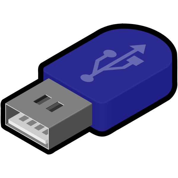 SVG Vector image of pendrive icon