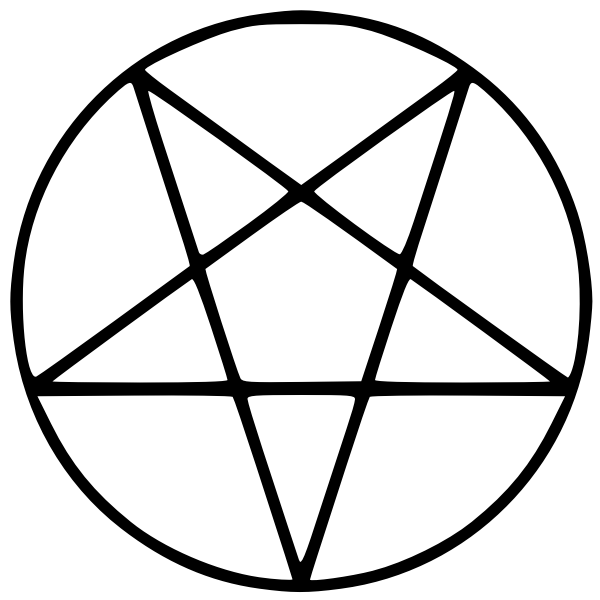 SVG Vector image of pentagram