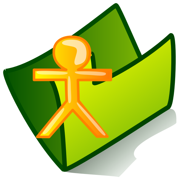 SVG Vector image of personal folder icon