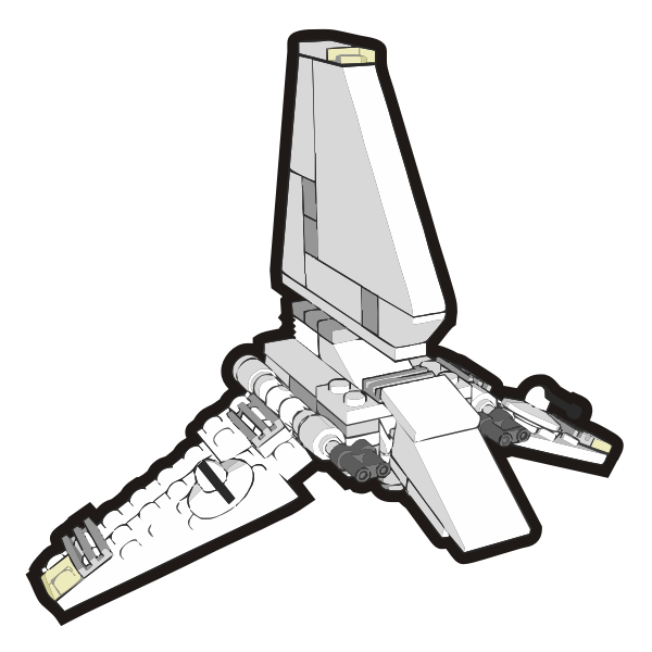 SVG Vector image of plastic playing shuttle