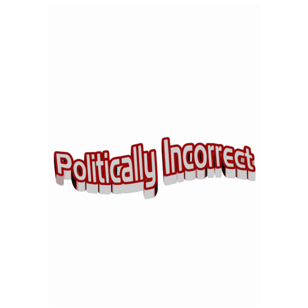 SVG Vector image of political slogan