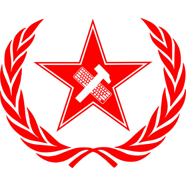 SVG Vector image of political slogan 039039Workers of the world unite039039