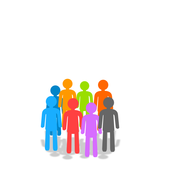 SVG Vector image of population icon