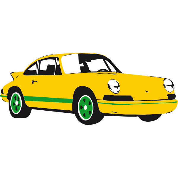 SVG Vector image of Porche car