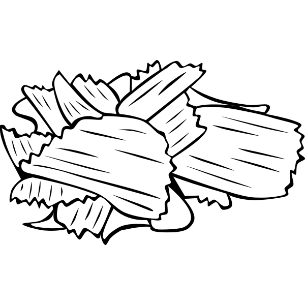 SVG Vector image of potato chips