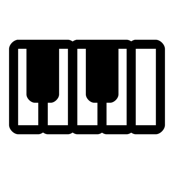 SVG Vector image of primary piano KDE icon