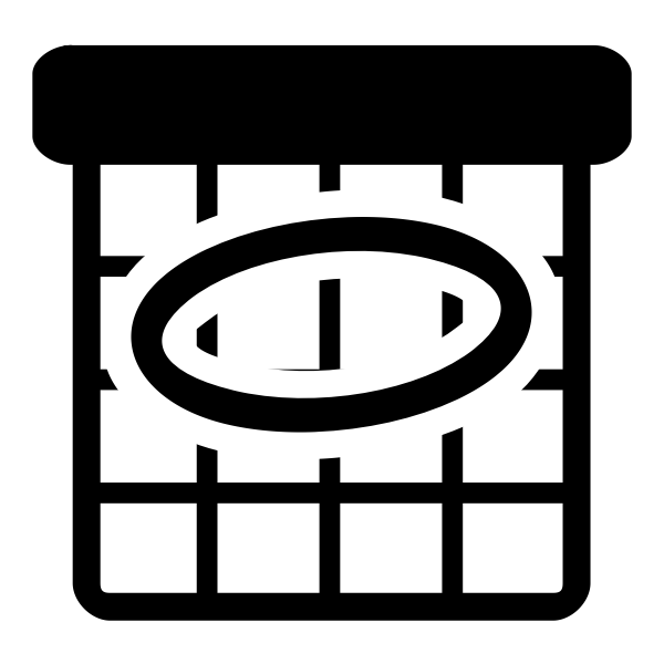 SVG Vector image of primary schedule black and white icon
