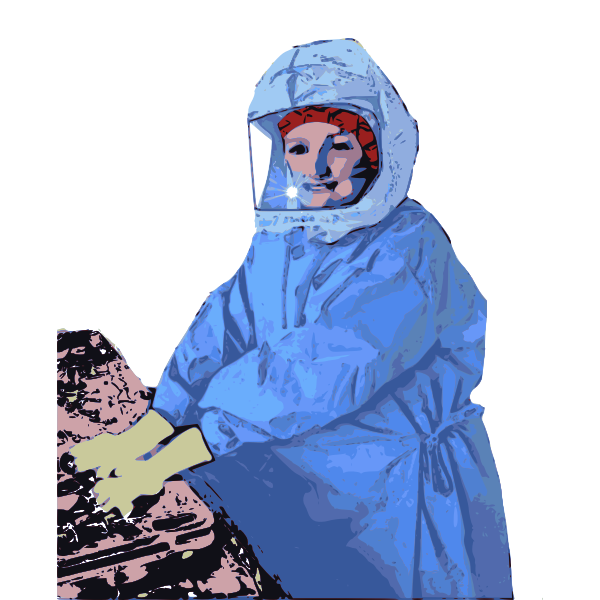 SVG Vector image of professional medical nurse