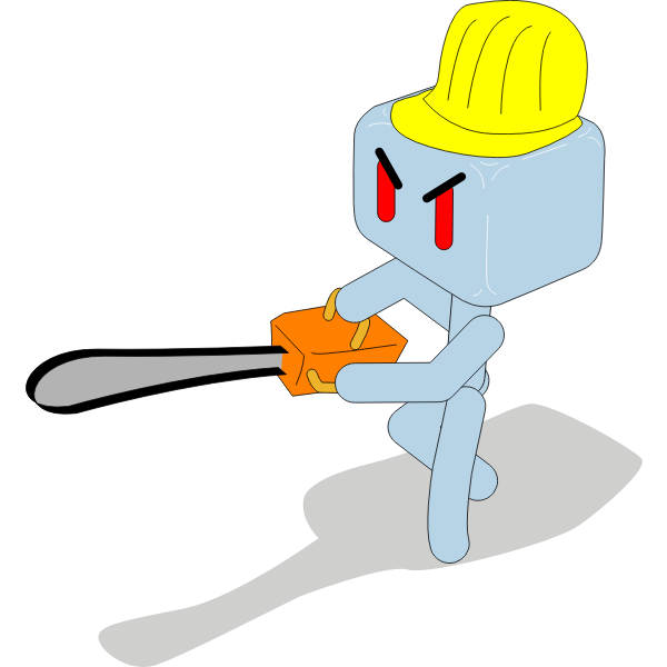 SVG Vector image of psycho icecube