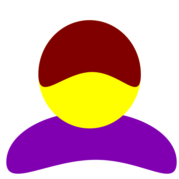 SVG Vector image of purple body avatar