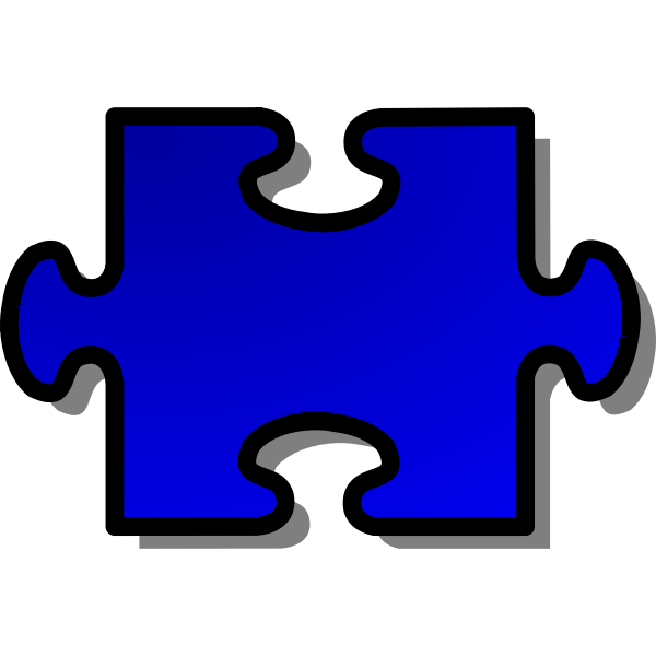 SVG Vector image of puzzle piece 2