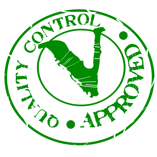 SVG Vector image of quality control vegetarian approved stamp