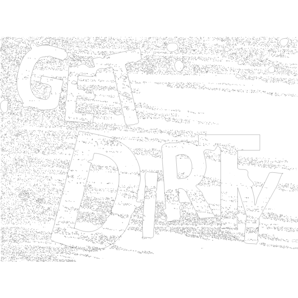SVG Vector image of quotget dirtyquot text