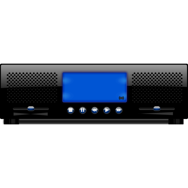 SVG Vector image of radio player