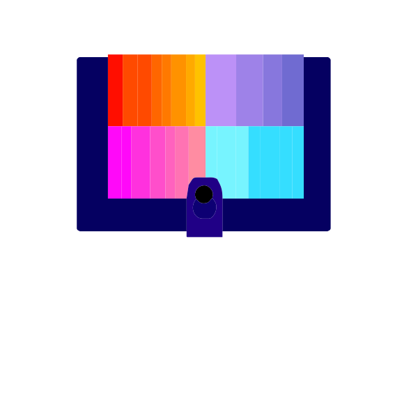 SVG Vector image of rainbow wallet