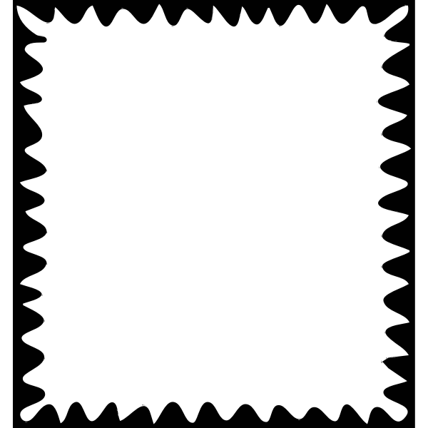SVG Vector image of rectangular blank postage stamp icon