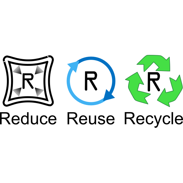 SVG Vector image of recycling labels
