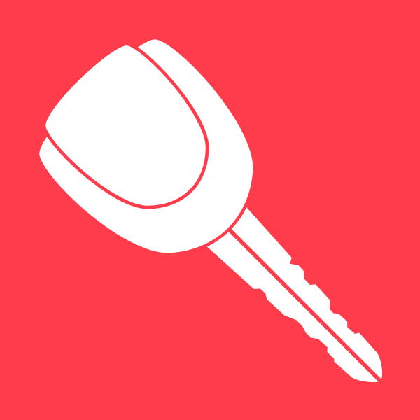 SVG Vector image of red car door key logo
