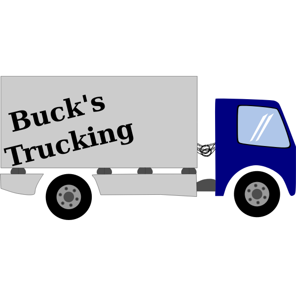 SVG Vector image of removals truck