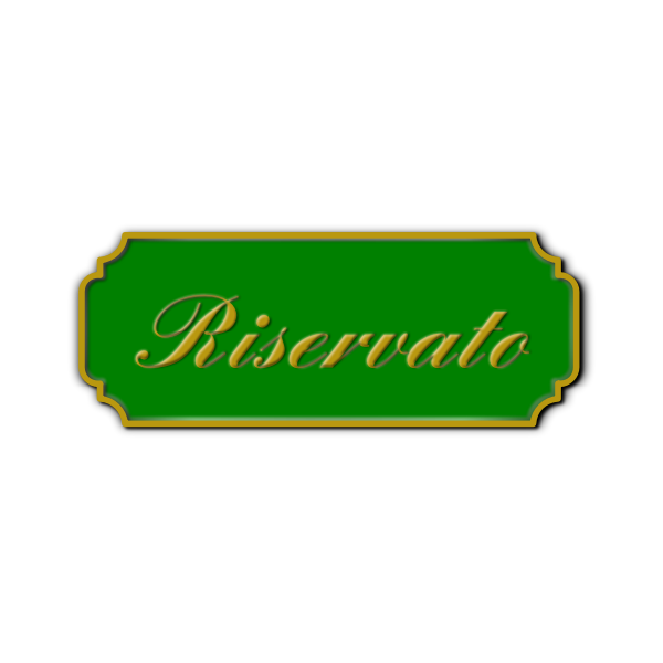SVG Vector image of reserved door plate